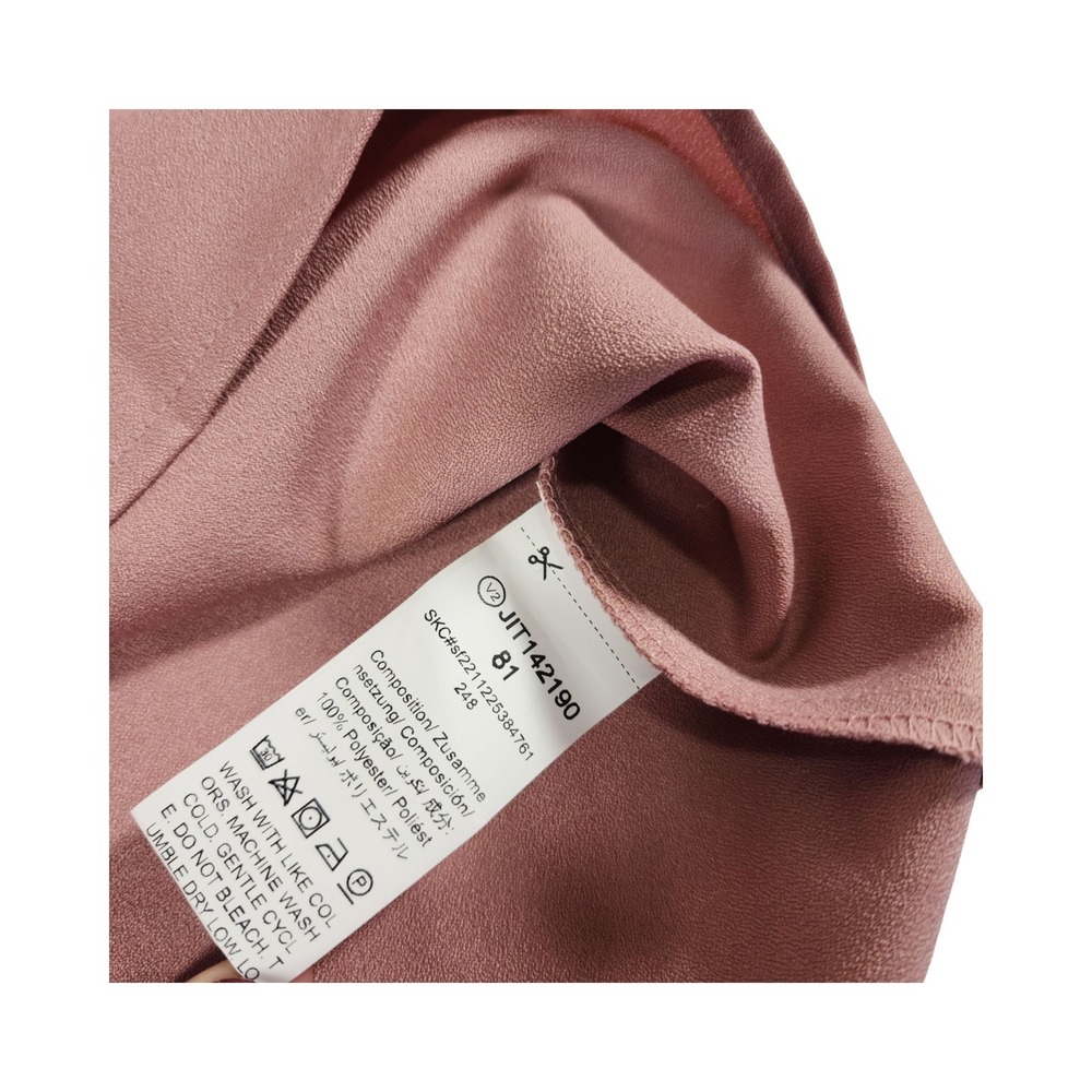 EMERY ROSE Mauve Pink Cutout Sleeve‎ Pleated Neckline Top Plus Size 1X - Picture 4 of 8